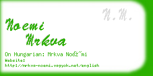 noemi mrkva business card